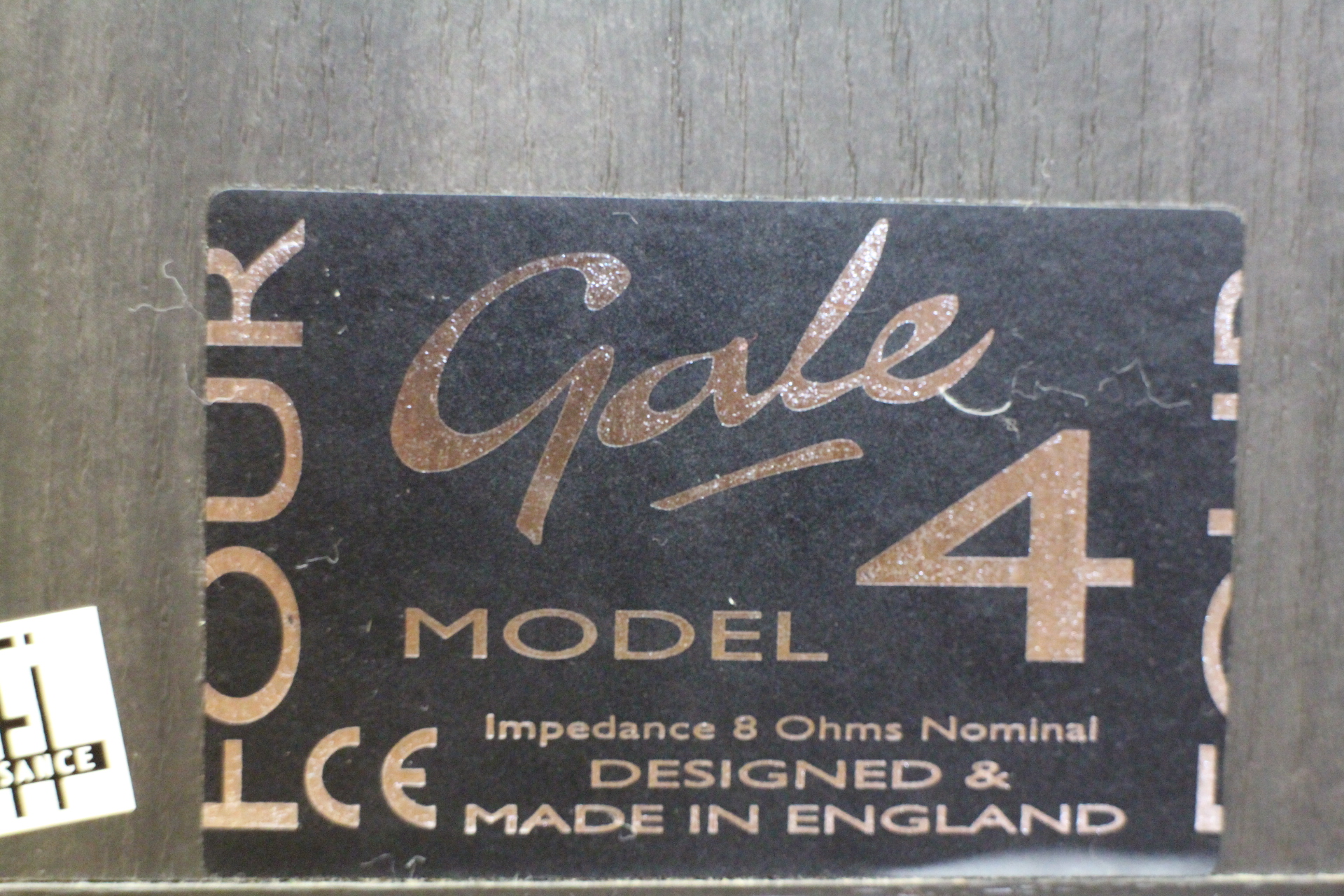 Gale　MODEL4　スピーカー3