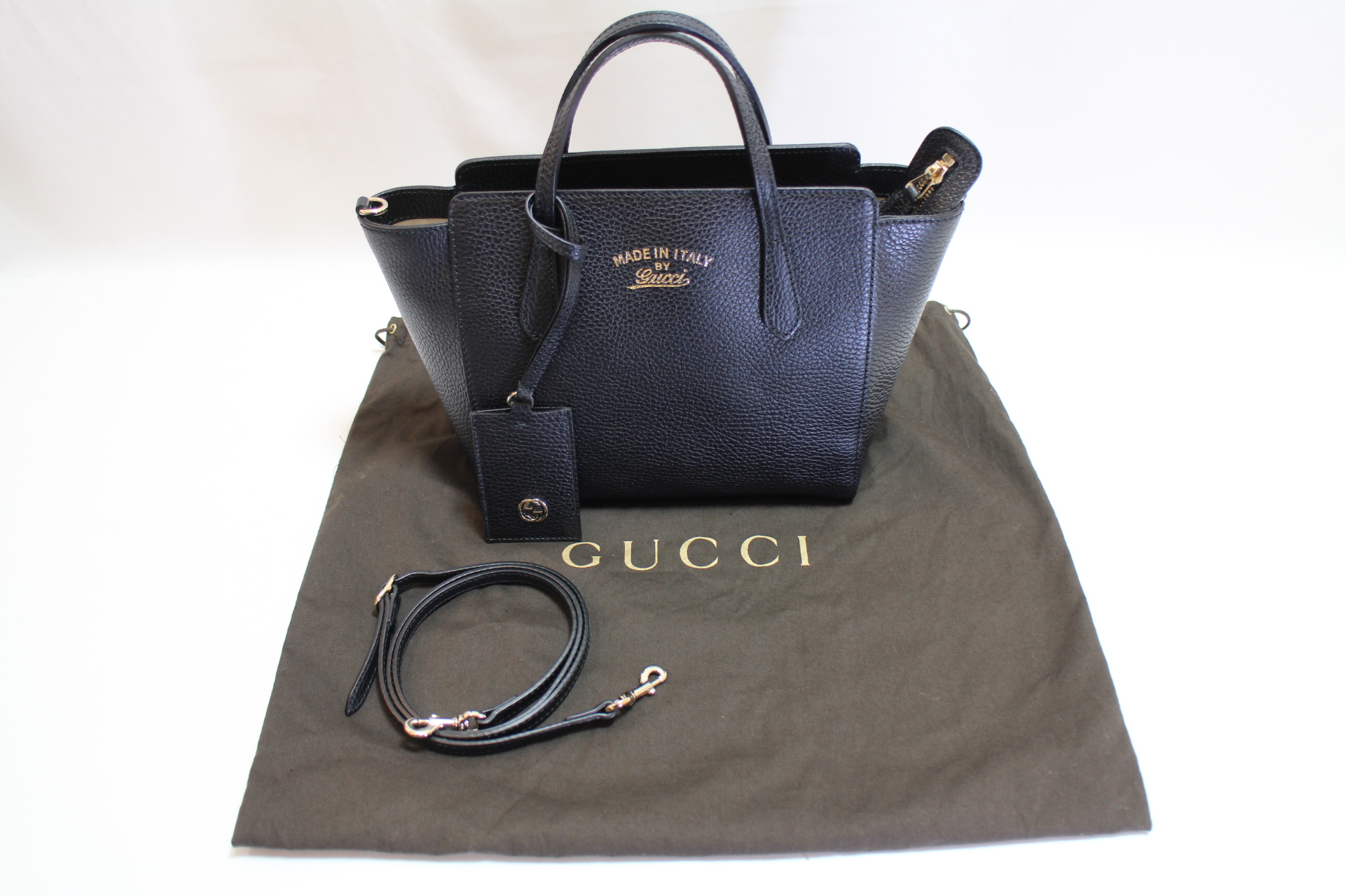 GUCCI  スウィング ミニ レザー 2WAY ハンドバッグ4