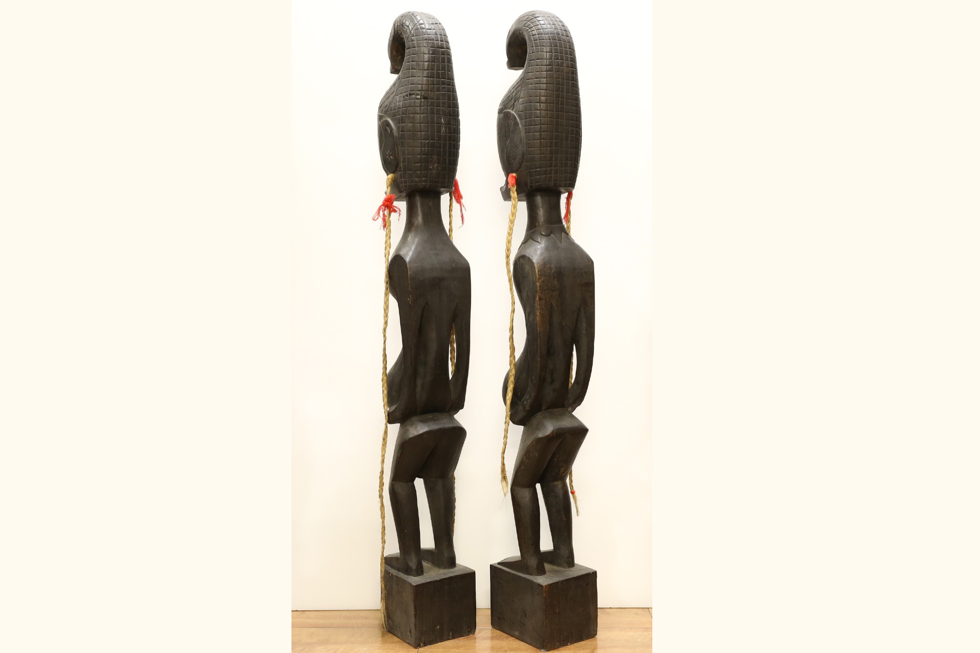1381 人形 2体セット 木彫り、人形、木