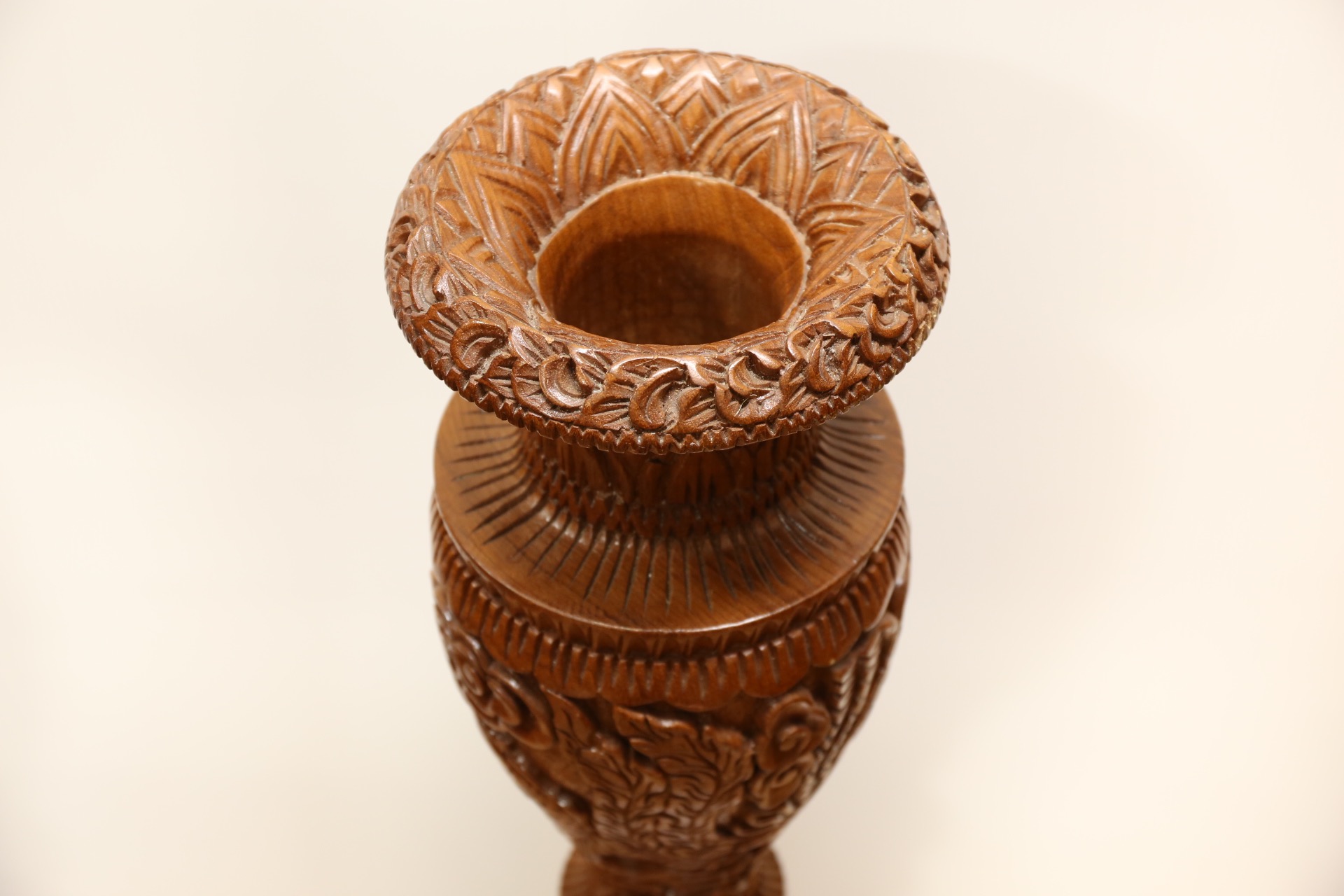 木彫りの花瓶 [3K-1508]2