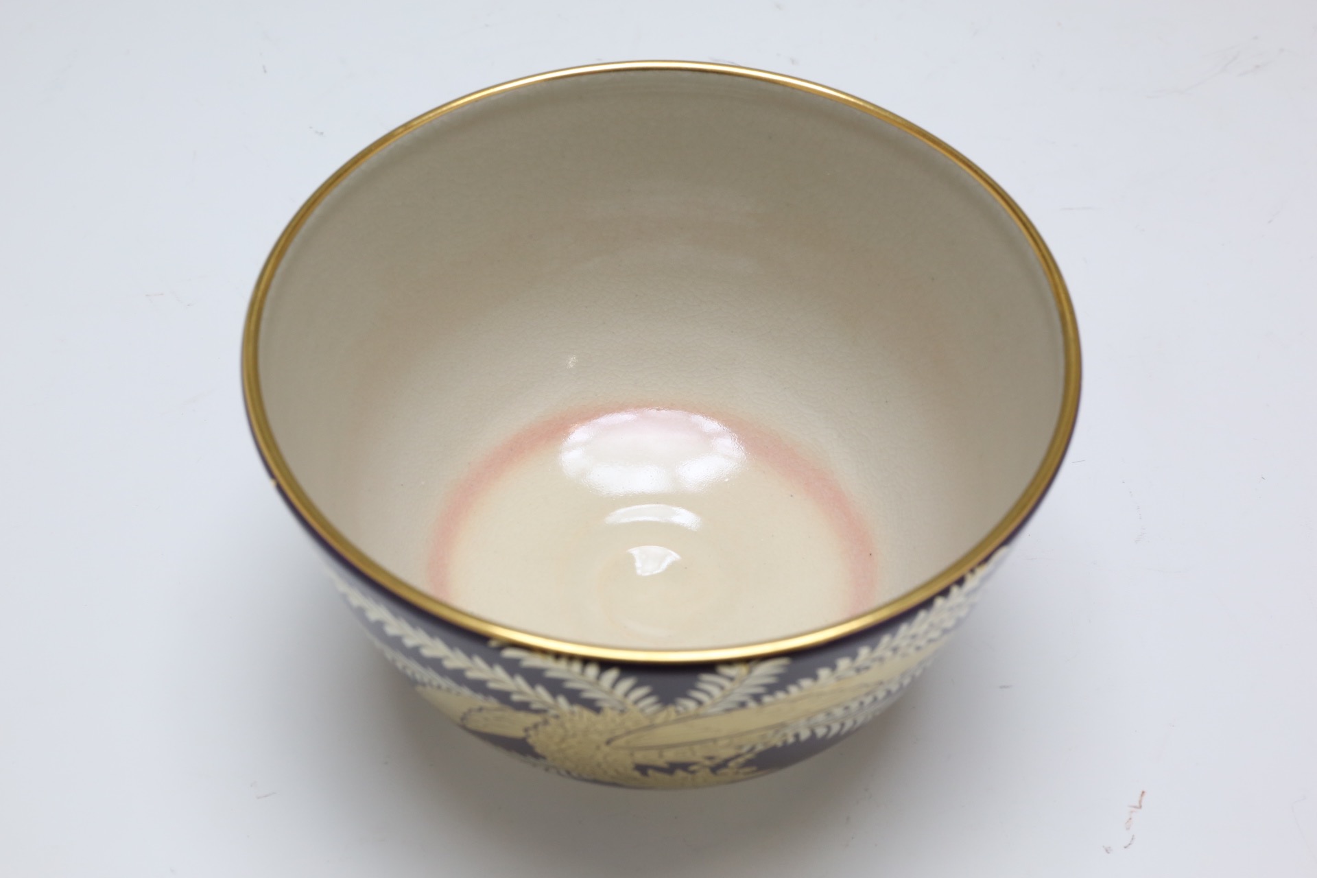 紫地金銀鳳凰絵茶碗 [2Z-2424]3