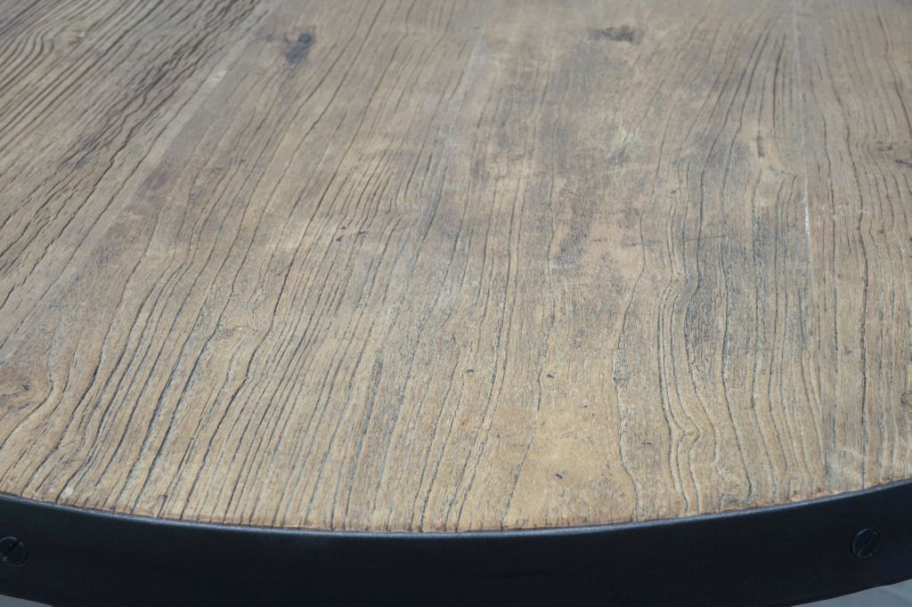 天然木無垢材×アイアン　ハイカウンターテーブル3