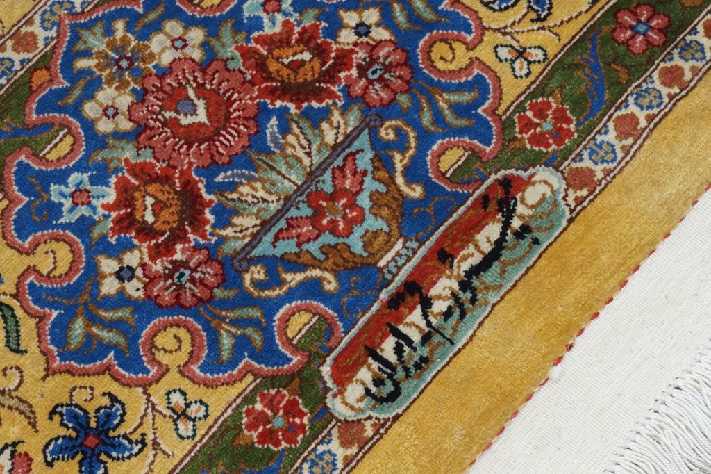 ペルシャ絨毯　イラン　クム産　シルク100％3