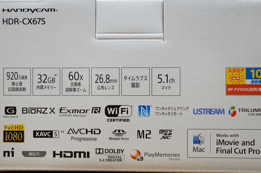 SONY ハンディカム　HDR-CX675 未使用品3