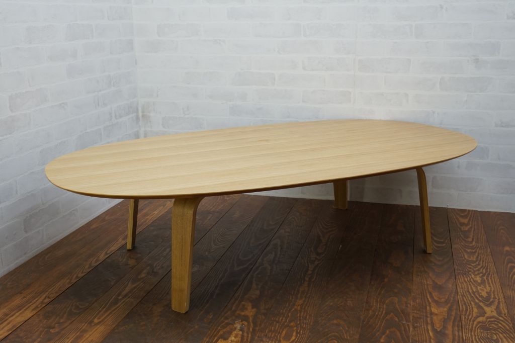 無印良品　座テーブル　タモ材　積層合板2