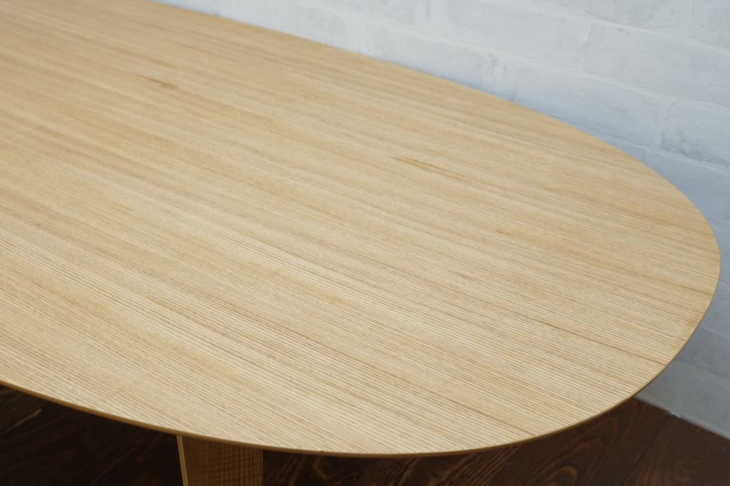 無印良品　座テーブル　タモ材　積層合板4