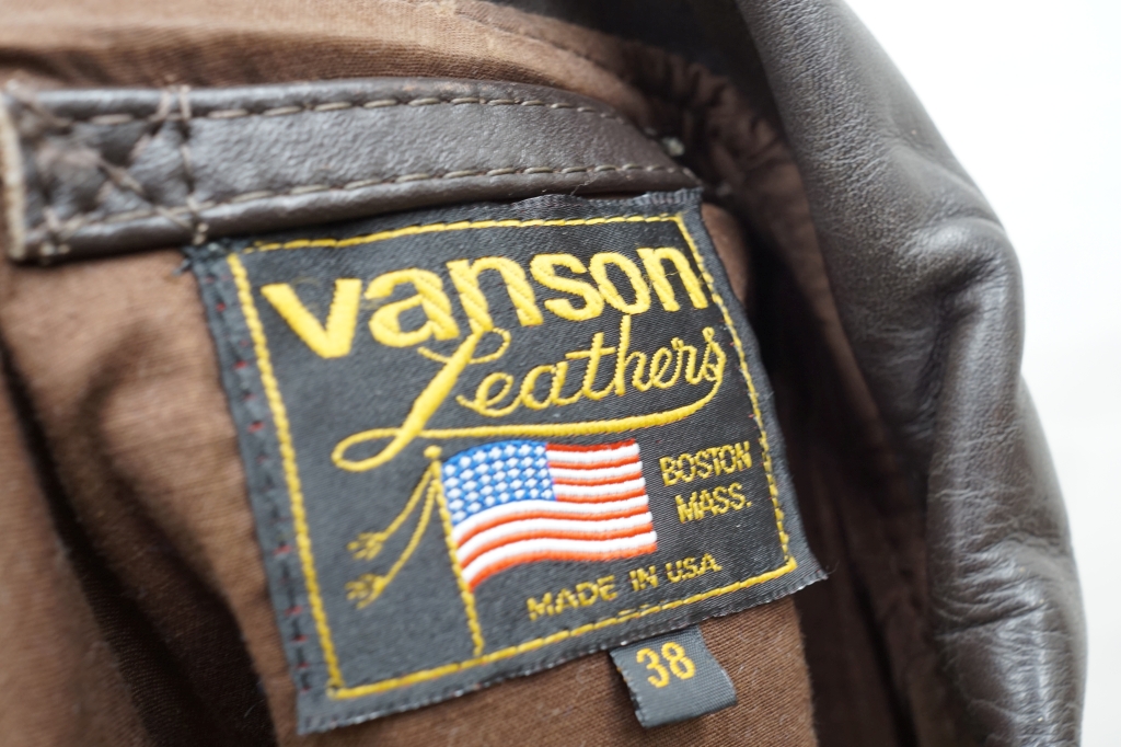 VANSON　A2レザーフライトジャケット4